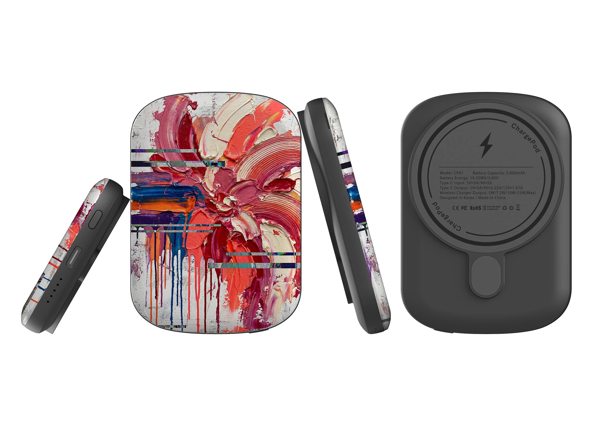 Abstract Florals by Frida Lövström — MagSafe CHARGEPOD — Finnaij
