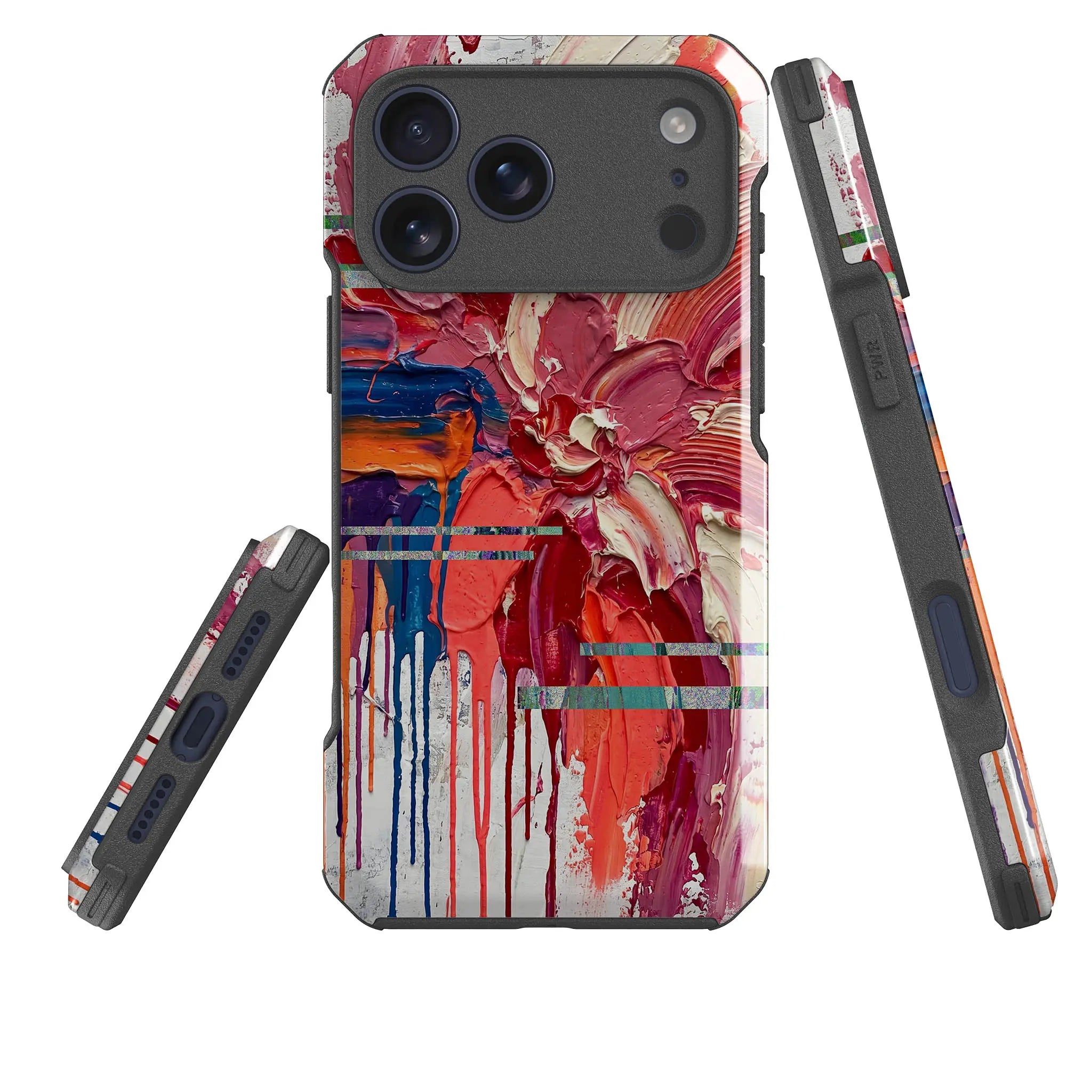 Abstract Florals by Frida Lövström — Impact Armour MagSafe Case for iPhone — Three Quarter — Finnaij
