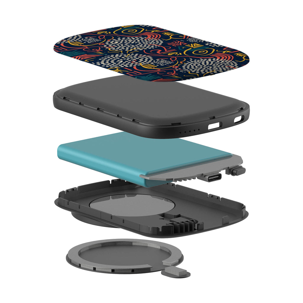 Adire Nightfall by Ada Okoye — MagSafe CHARGEPOD — Finnaij