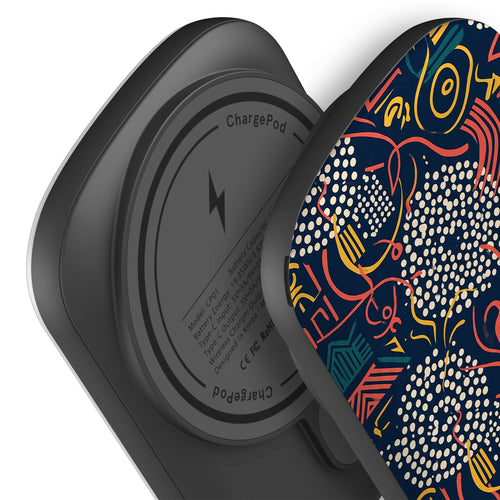 Adire Nightfall by Ada Okoye — MagSafe CHARGEPOD — Finnaij