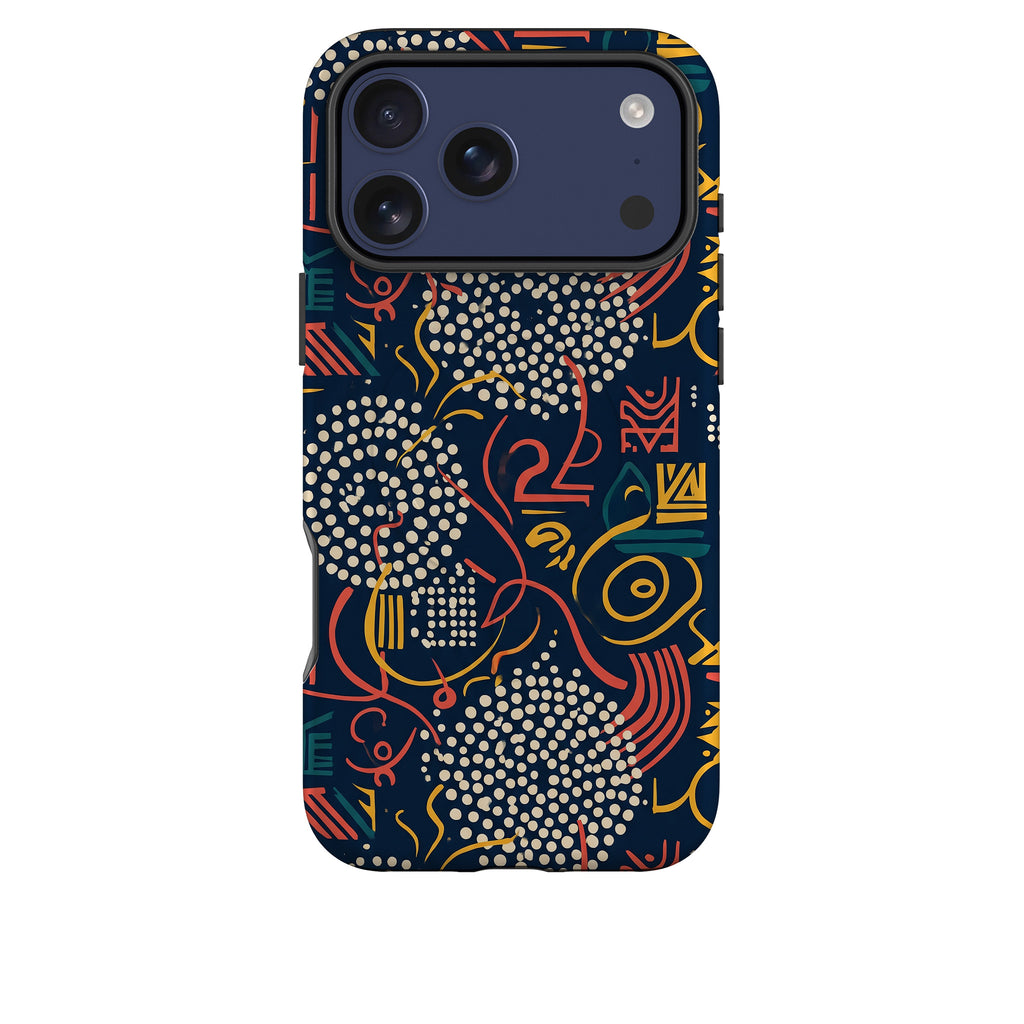 Adire Nightfall by Ada Okoye — Magsafe Tough Case for iPhone — Finnaij