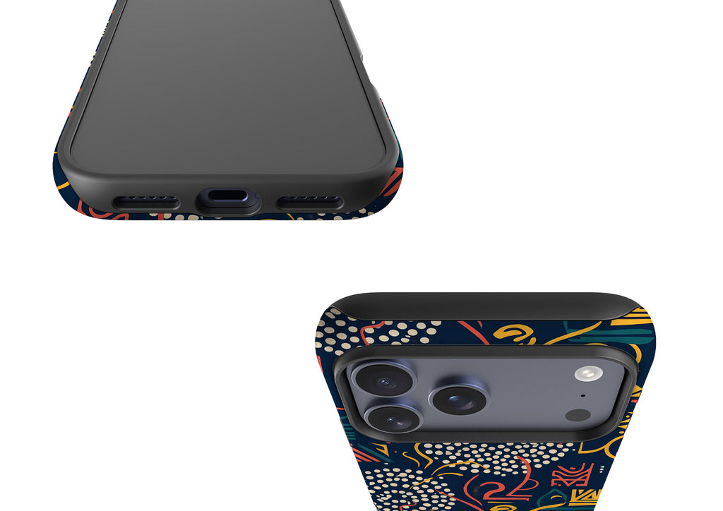 Adire Nightfall by Ada Okoye — Magsafe Tough Case for iPhone — Finnaij