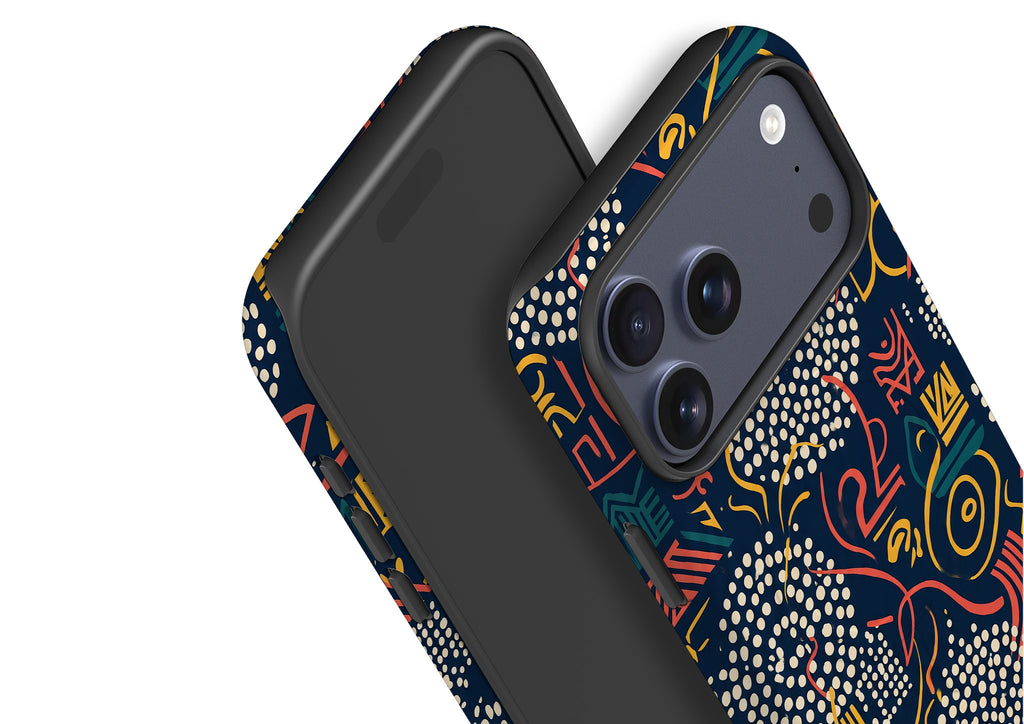 Adire Nightfall by Ada Okoye — Magsafe Tough Case for iPhone — Finnaij