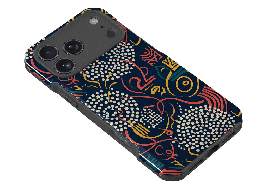 Adire Nightfall by Ada Okoye — Impact Armour MagSafe Case for iPhone — Finnaij