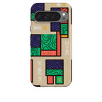 Ankara Blocks on Sand by Ada Okoye Tough Case for Google Pixel — Finnaij