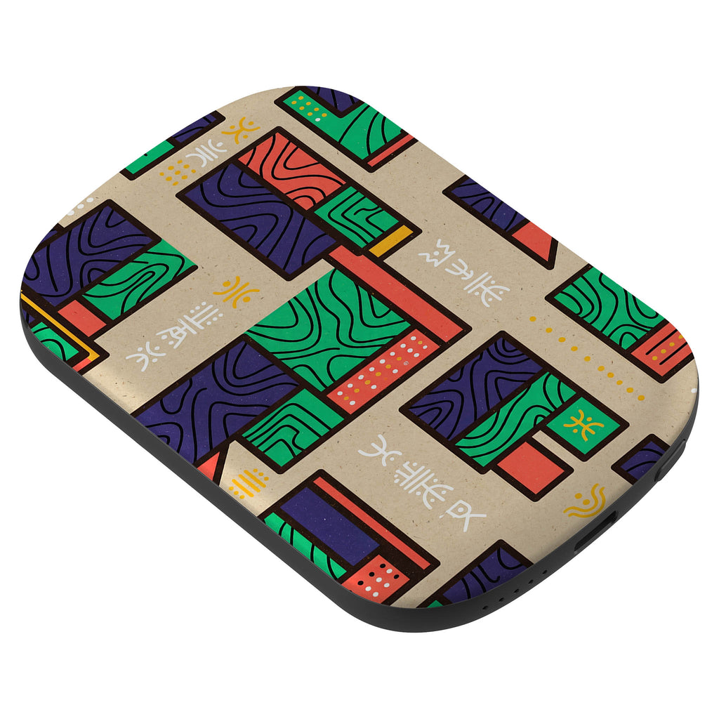 Ankara Blocks on Sand by Ada Okoye — MagSafe CHARGEPOD — Finnaij