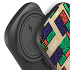 Ankara Blocks on Sand by Ada Okoye — MagSafe CHARGEPOD — Finnaij