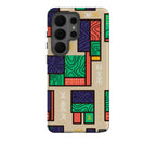 Ankara Blocks on Sand by Ada Okoye Tough Case for Samsung Galaxy — Finnaij