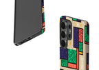 Ankara Blocks on Sand by Ada Okoye Tough Case for Samsung Galaxy — Finnaij