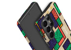 Ankara Blocks on Sand by Ada Okoye Tough Case for Samsung Galaxy — Finnaij