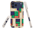 Ankara Blocks on Sand by Ada Okoye — iPhone Bio-degradable Case — Three Quarter — Finnaij