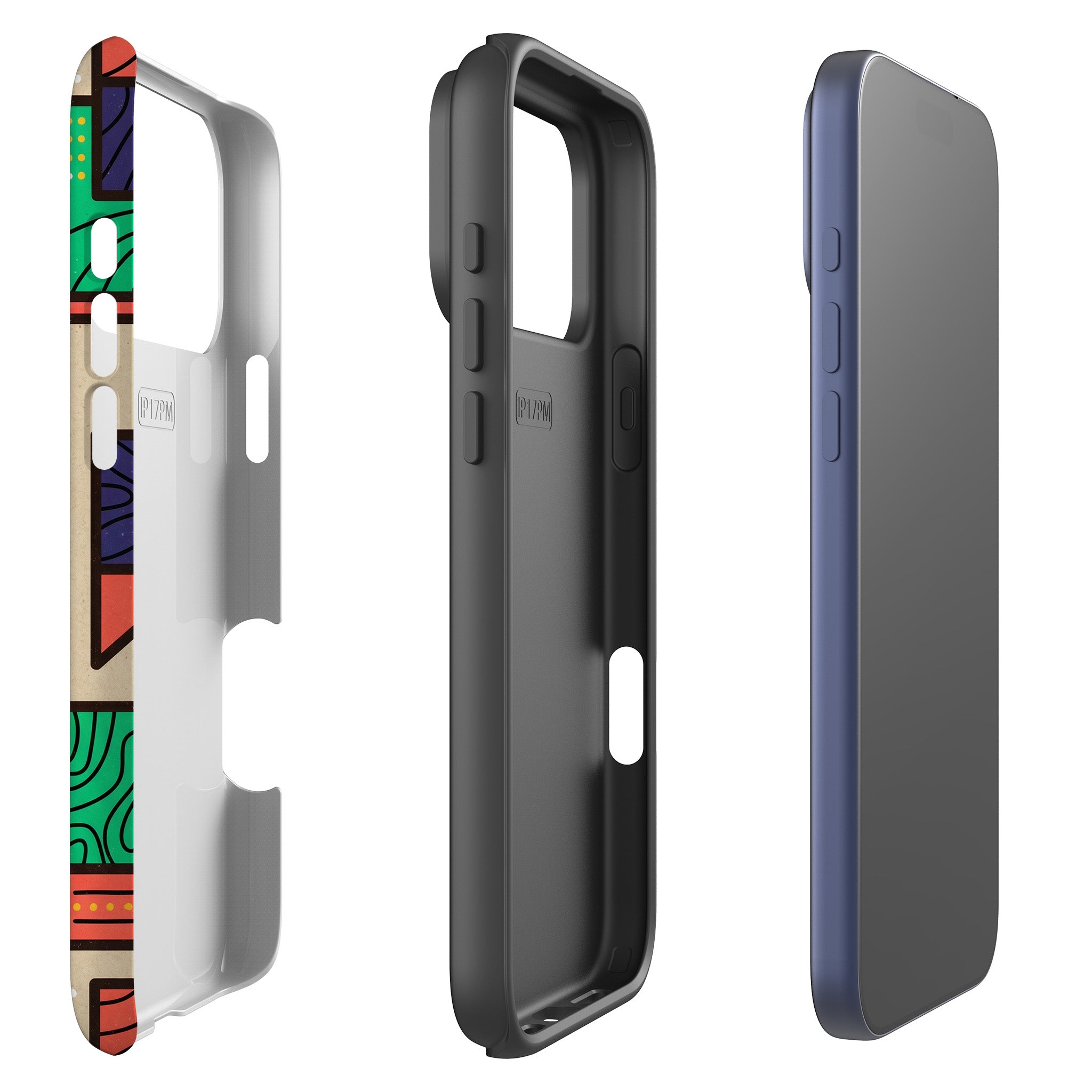 Ankara Blocks on Sand by Ada Okoye Tough Case for iPhone — Finnaij