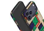 Ankara Blocks on Sand by Ada Okoye Tough Case for iPhone — Finnaij