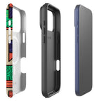 Ankara Blocks on Sand by Ada Okoye MagSafe Tough Case for iPhone — Finnaij