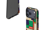 Ankara Blocks on Sand by Ada Okoye MagSafe Tough Case for iPhone — Finnaij