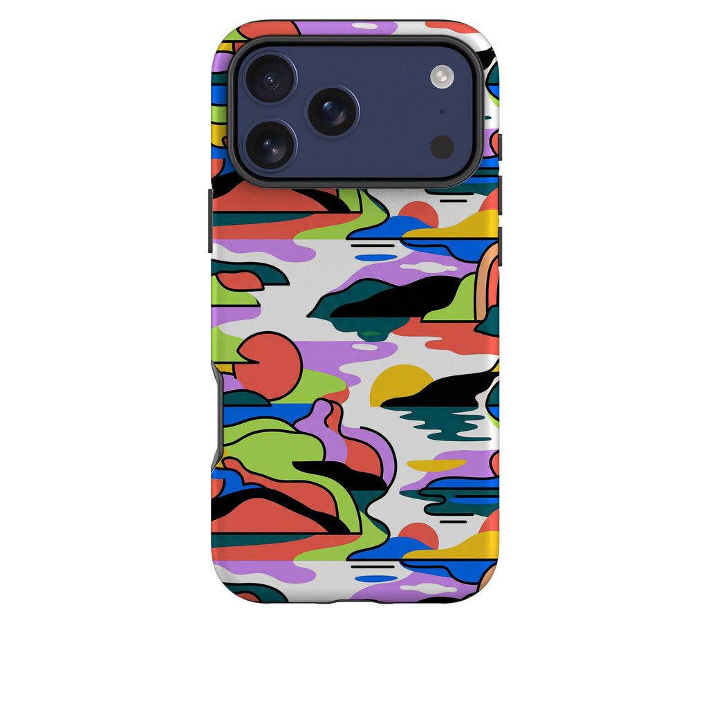 Archipelago Color Motion by Salla Niemi Tough Case for iPhone — Finnaij