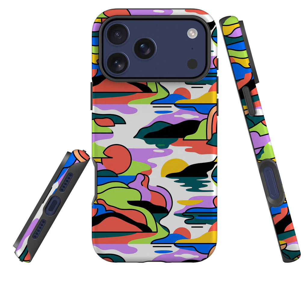 Archipelago Color Motion by Salla Niemi Tough Case for iPhone — Finnaij