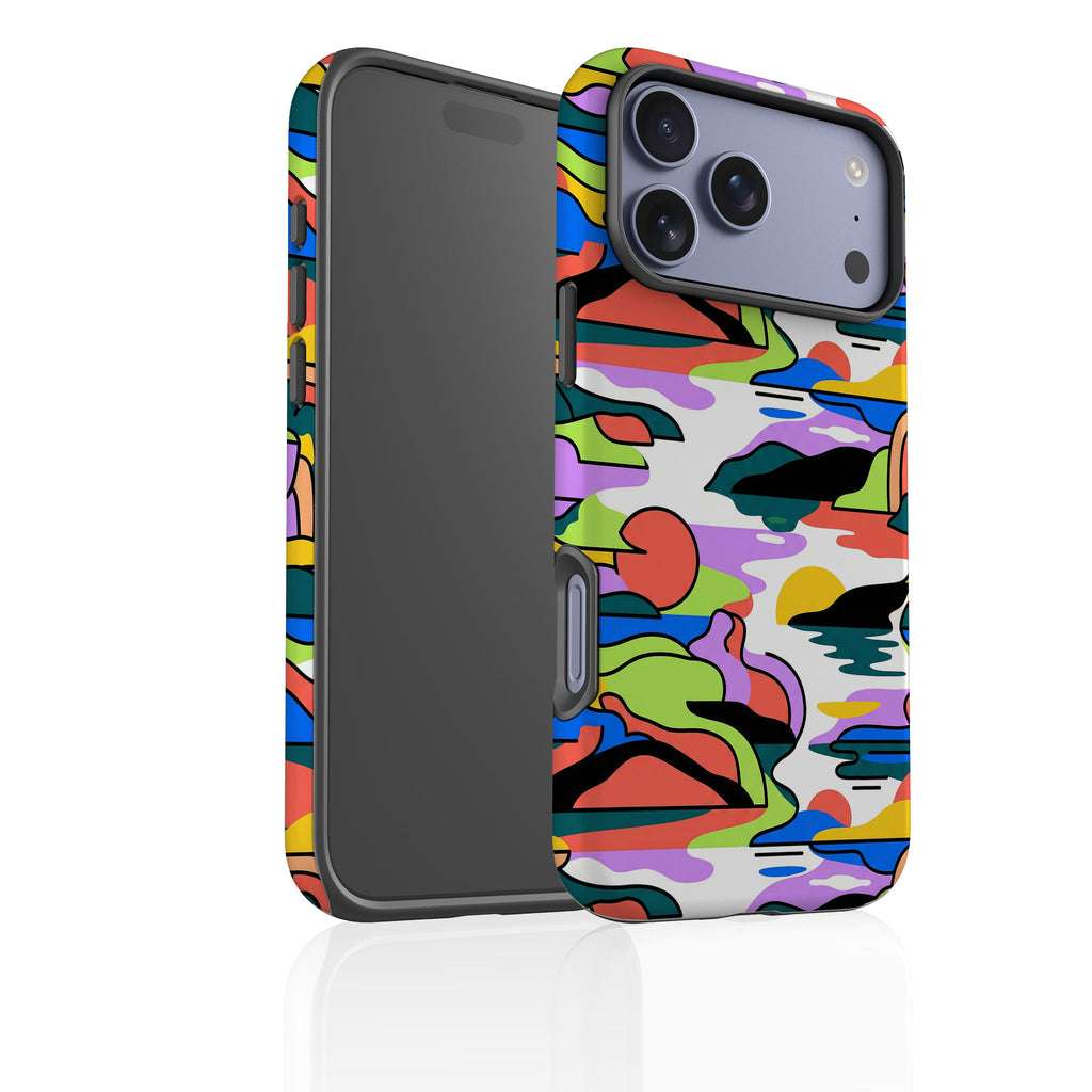 Archipelago Color Motion by Salla Niemi Tough Case for iPhone — Finnaij