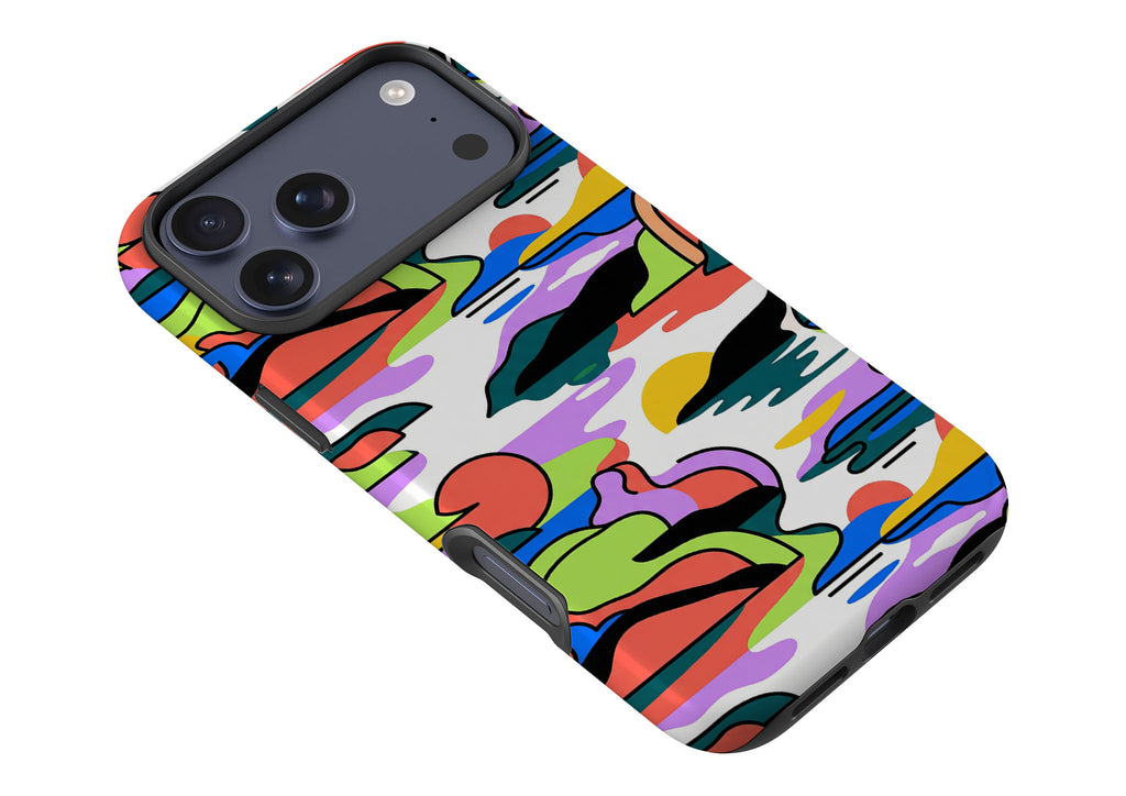 Archipelago Color Motion by Salla Niemi Tough Case for iPhone — Finnaij