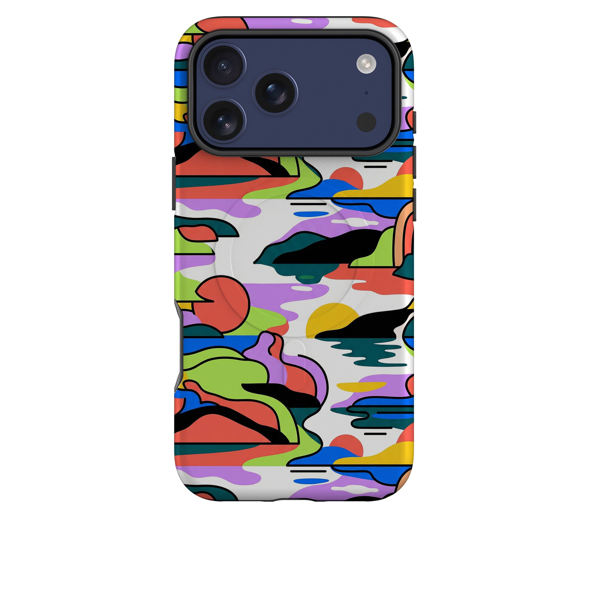 Archipelago Color Motion by Salla Niemi — Magsafe Tough Case for iPhone — Finnaij