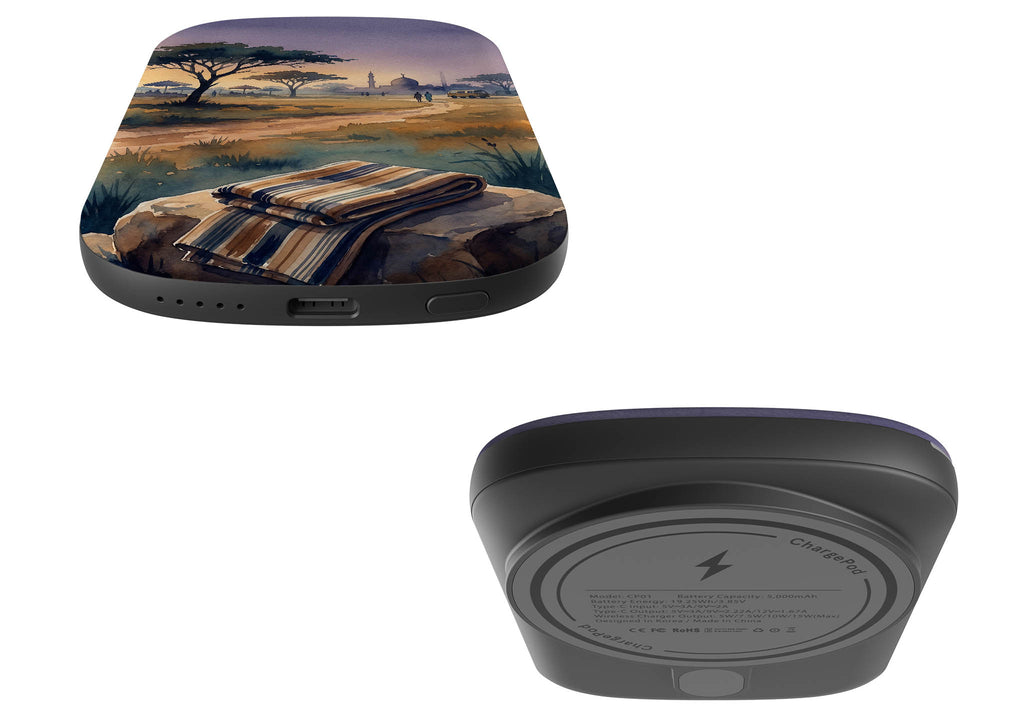 Aso-Oke Accent in the Landscape by Tobi Akinyemi — MagSafe CHARGEPOD — Finnaij