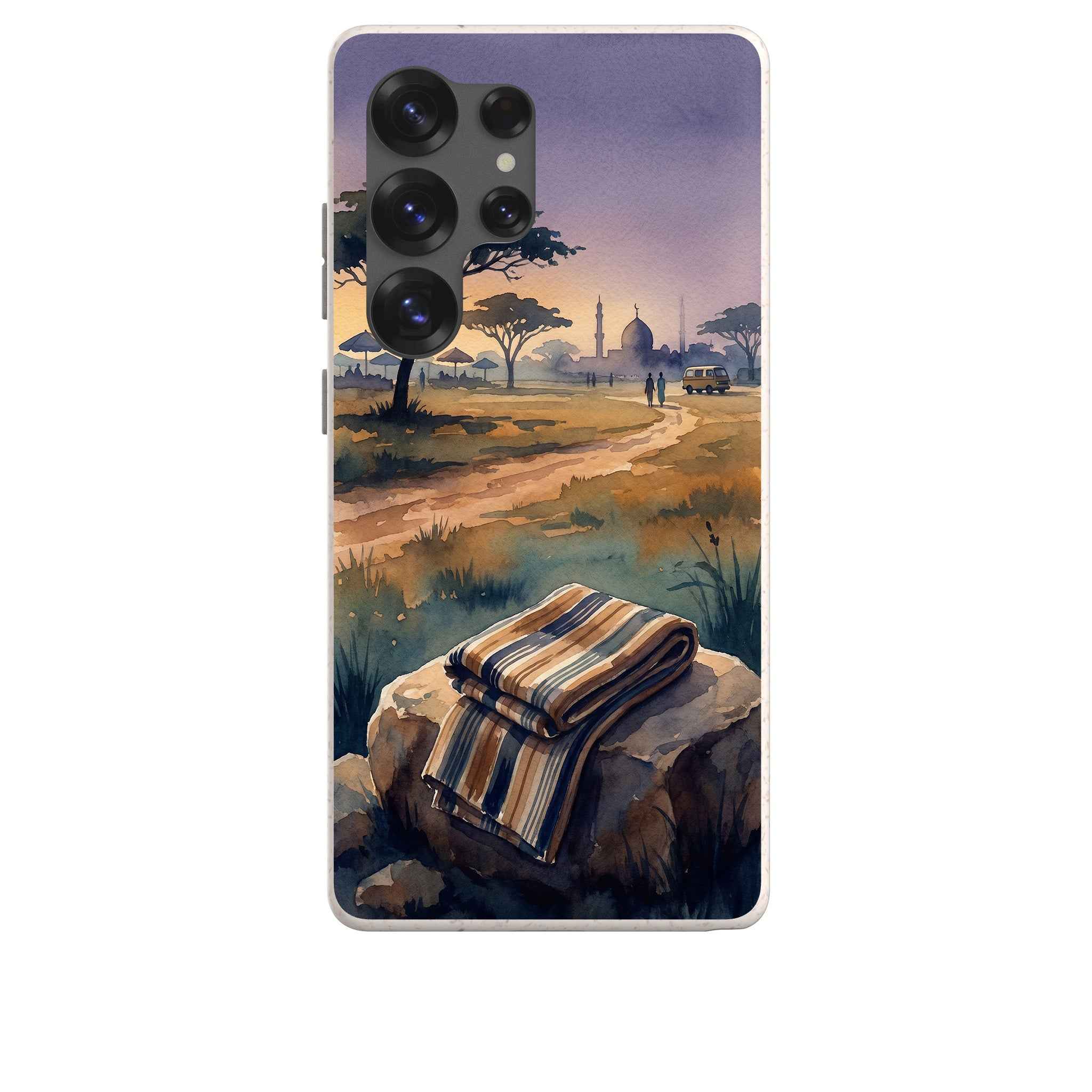 Aso-Oke Accent in the Landscape by Tobi Akinyemi — Galaxy Bio-degradable Case for Samsung Galaxy — Finnaij