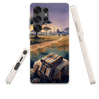 Aso-Oke Accent in the Landscape by Tobi Akinyemi — Galaxy Bio-degradable Case for Samsung Galaxy — Three Quarter — Finnaij