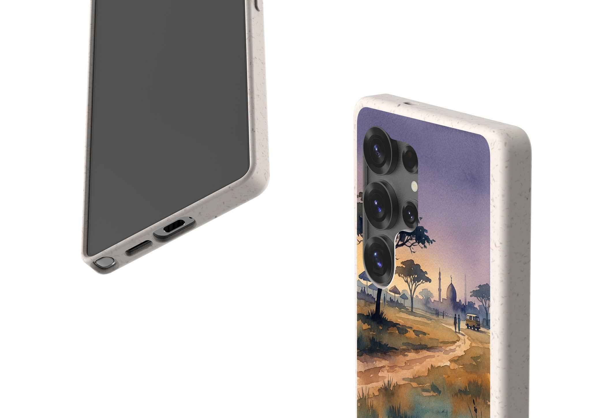 Aso-Oke Accent in the Landscape by Tobi Akinyemi — Galaxy Bio-degradable Case for Samsung Galaxy — Finnaij