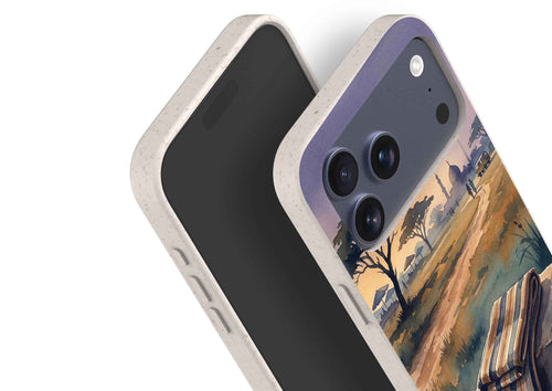Aso-Oke Accent in the Landscape by Tobi Akinyemi — Bio-degradable Case for iPhone — Finnaij