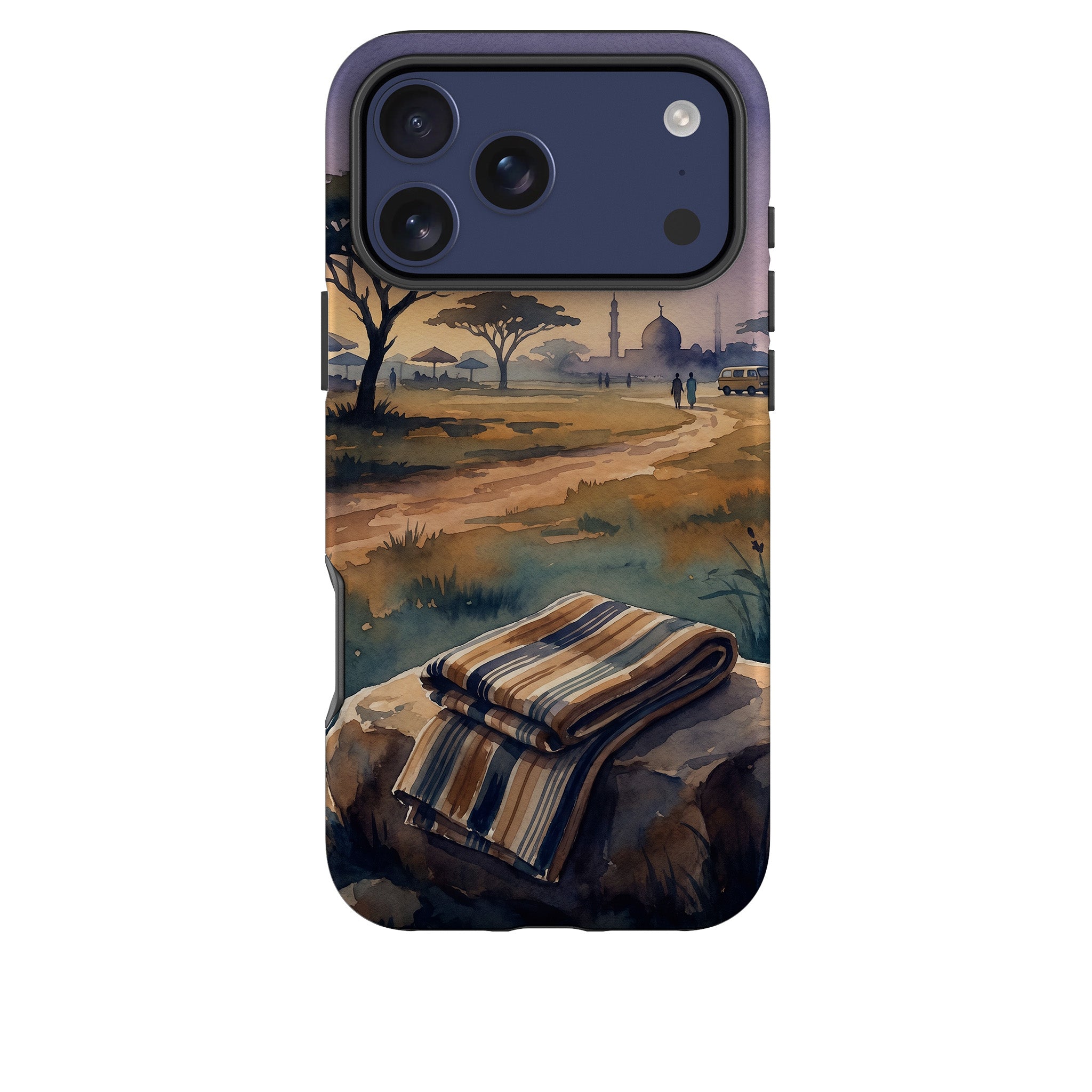 Aso-Oke Accent in the Landscape by Tobi Akinyemi - iPhone Tough Case