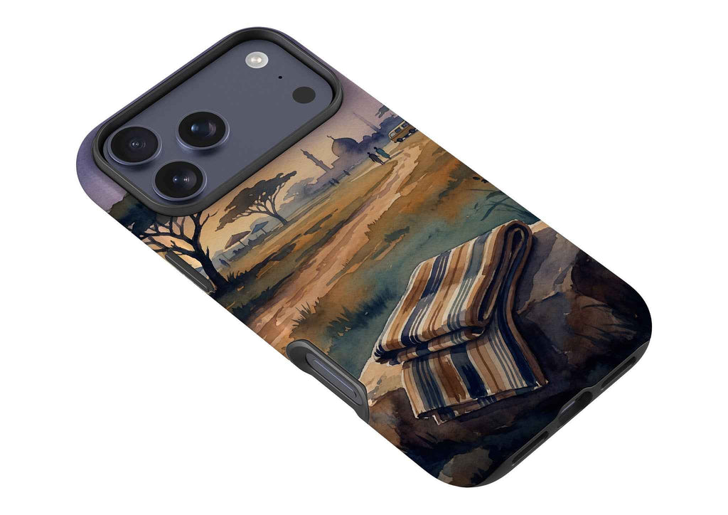 Aso-Oke Accent in the Landscape by Tobi Akinyemi — Tough Case for iPhone — Finnaij