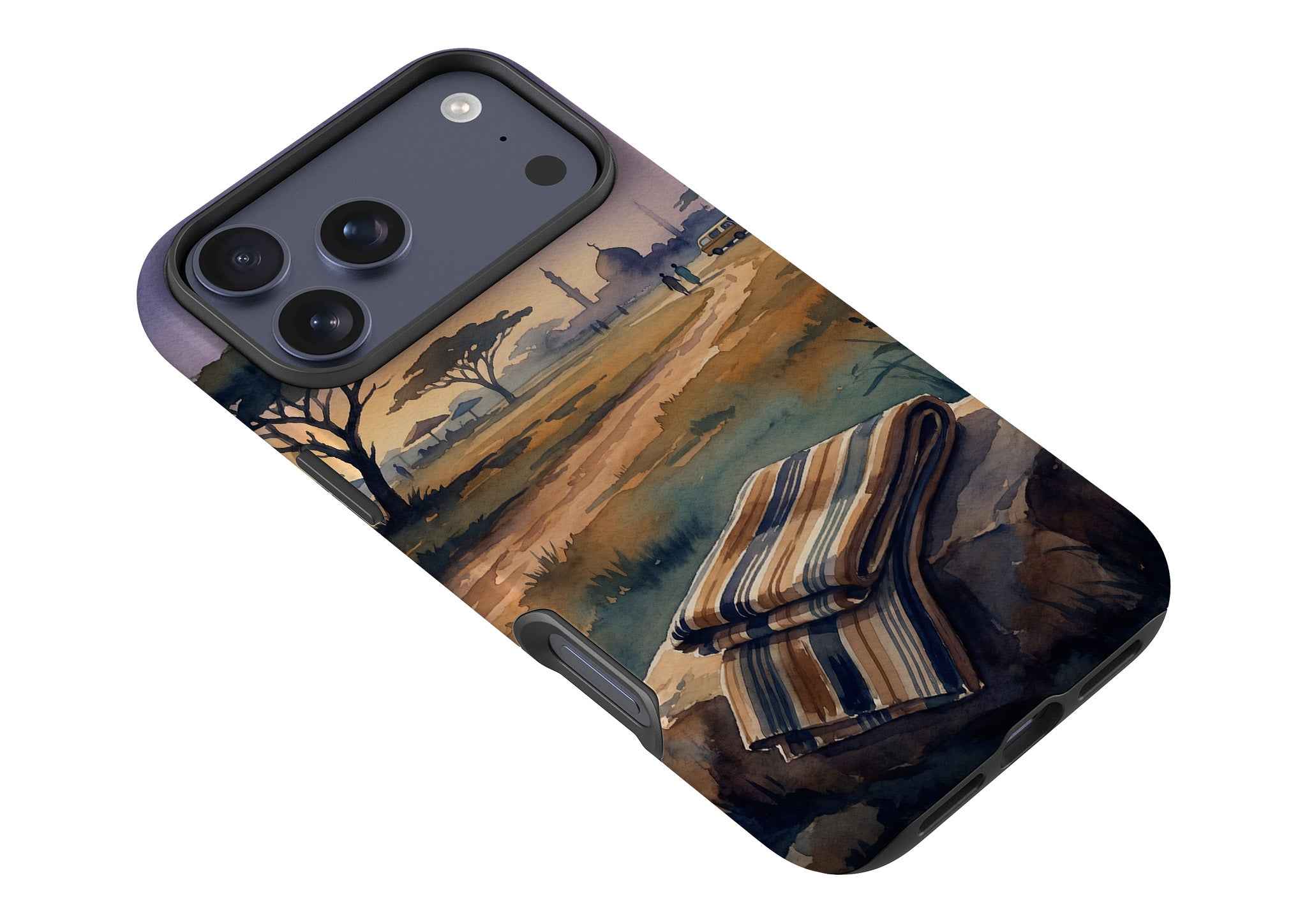 Aso-Oke Accent in the Landscape by Tobi Akinyemi — Tough Case for iPhone — Finnaij