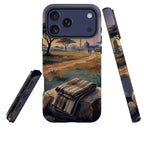 Aso-Oke Accent in the Landscape by Tobi Akinyemi — MagSafe Tough Case for iPhone — Three Quarter — Finnaij