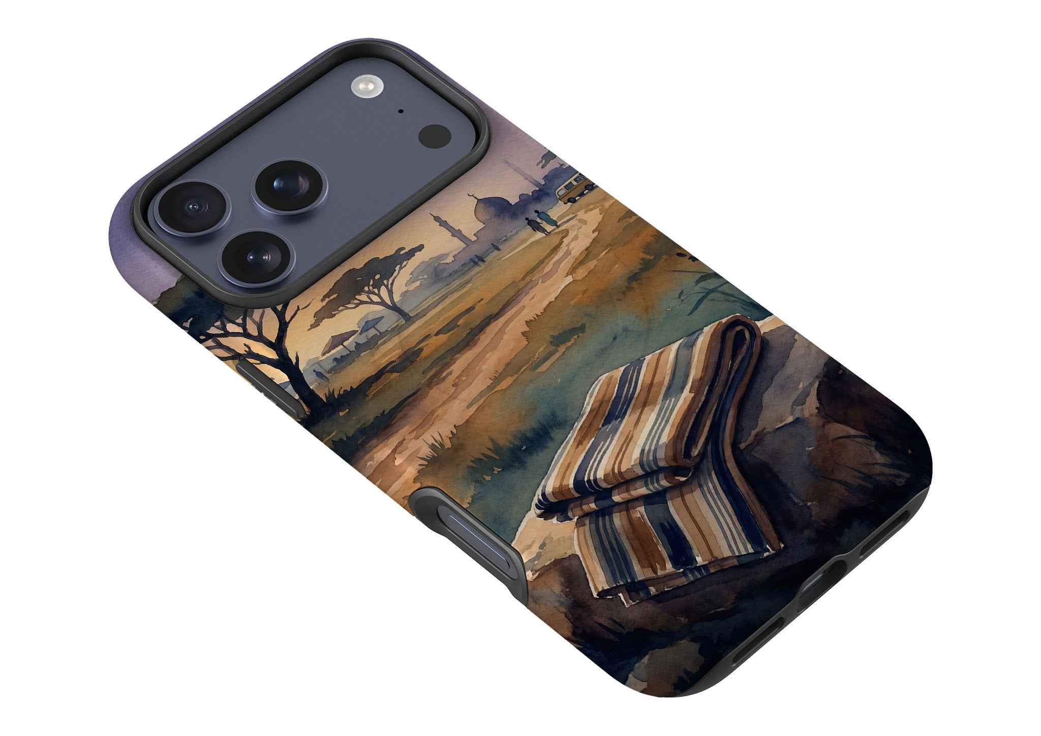 Aso-Oke Accent in the Landscape by Tobi Akinyemi — MagSafe Tough Case for iPhone — Finnaij