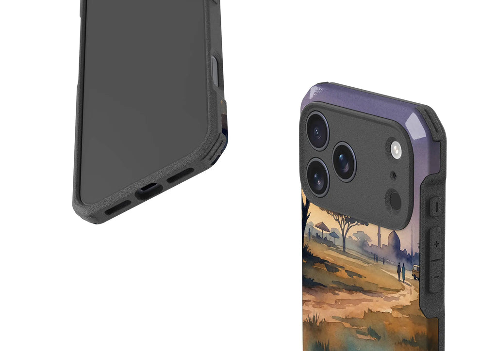 Aso-Oke Accent in the Landscape by Tobi Akinyemi — Impact Armour MagSafe Case for iPhone — Finnaij