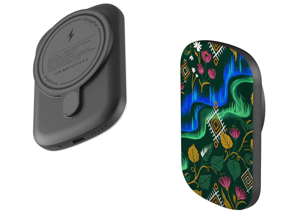 Aurora Birch Bloom by Aino Kallio — MagSafe CHARGEPOD — Finnaij