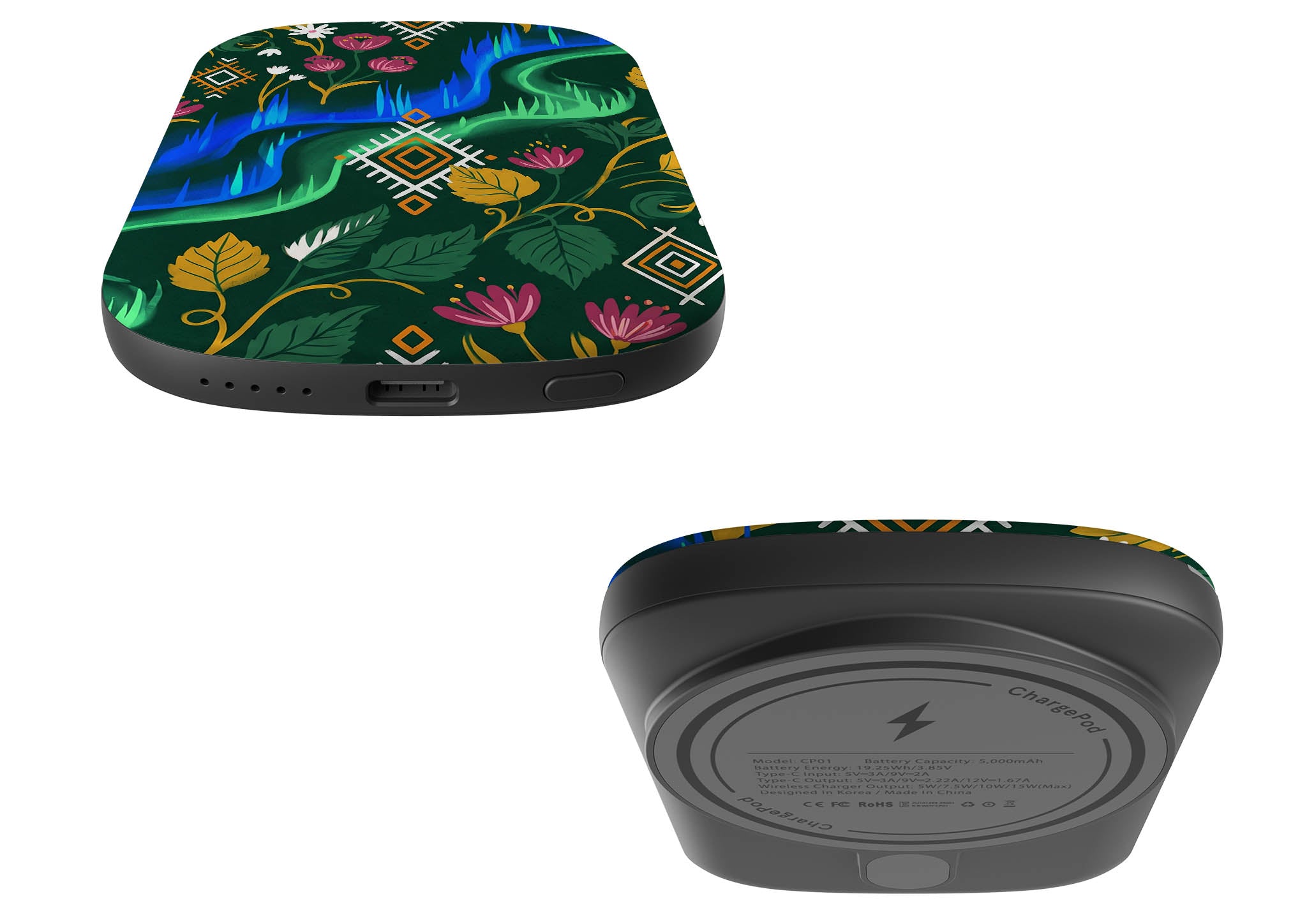 Aurora Birch Bloom by Aino Kallio — MagSafe CHARGEPOD — Finnaij