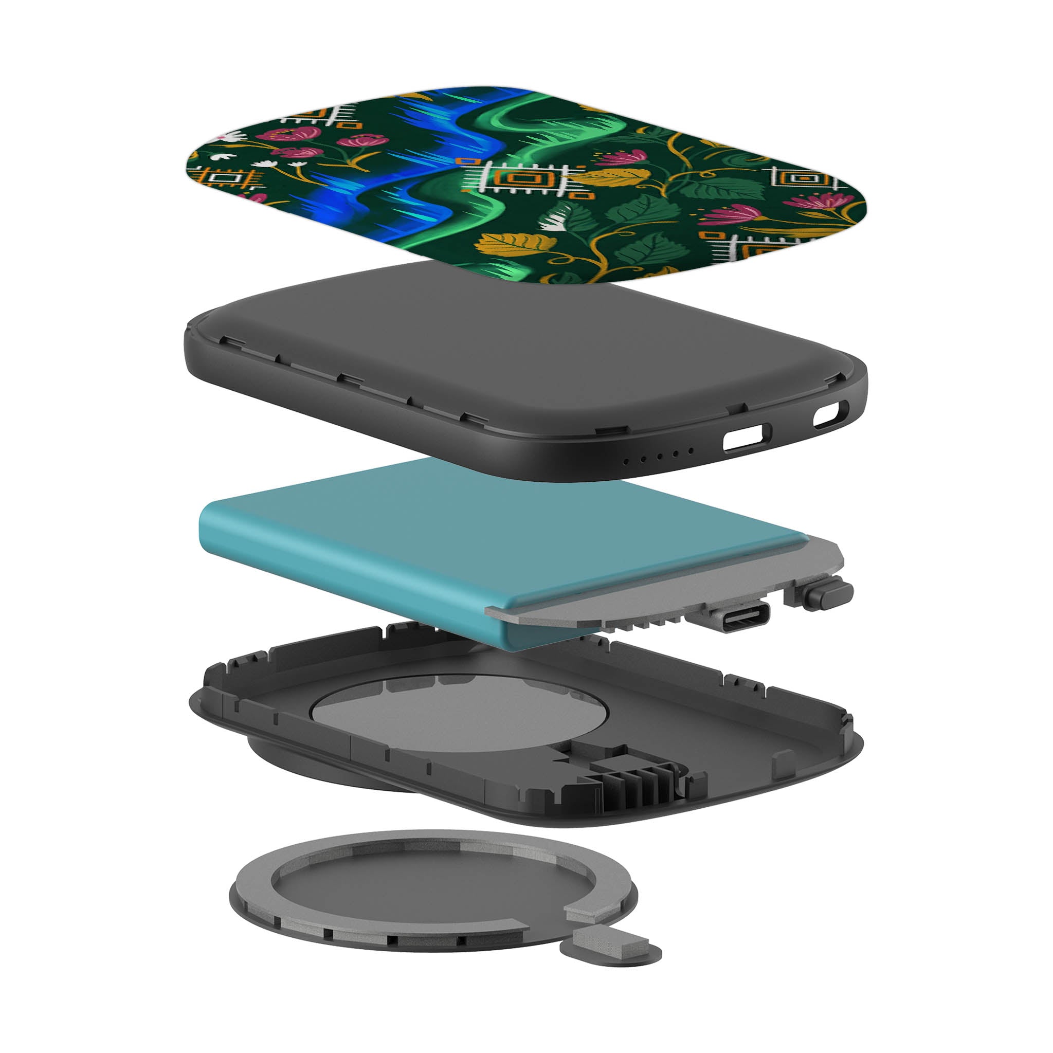 Aurora Birch Bloom by Aino Kallio — MagSafe CHARGEPOD — Finnaij