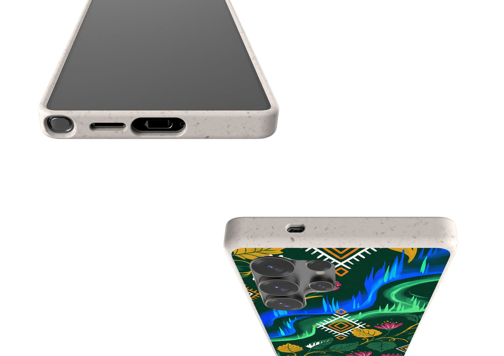 Aurora Birch Bloom by Aino Kallio Bio-degradable Case for Samsung Galaxy — Finnaij