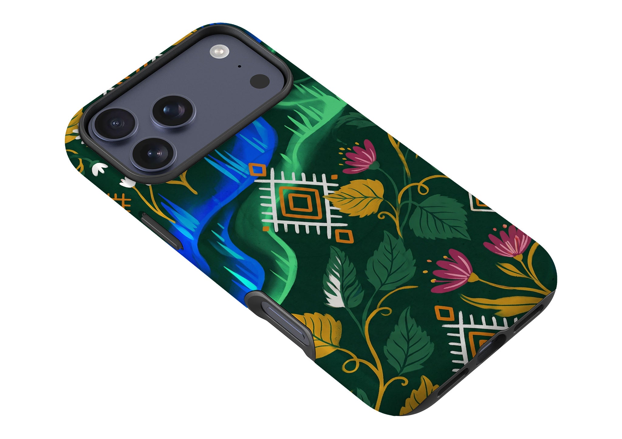 Aurora Birch Bloom by Aino Kallio — Magsafe Tough Case for iPhone — Finnaij