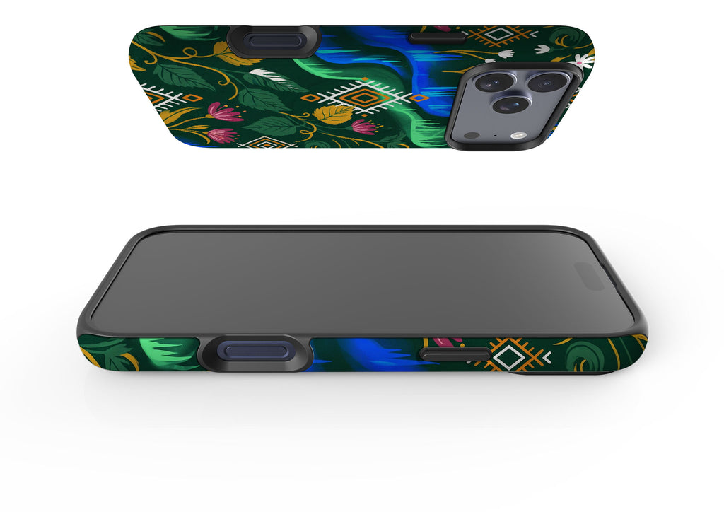 Aurora Birch Bloom by Aino Kallio — Magsafe Tough Case for iPhone — Finnaij