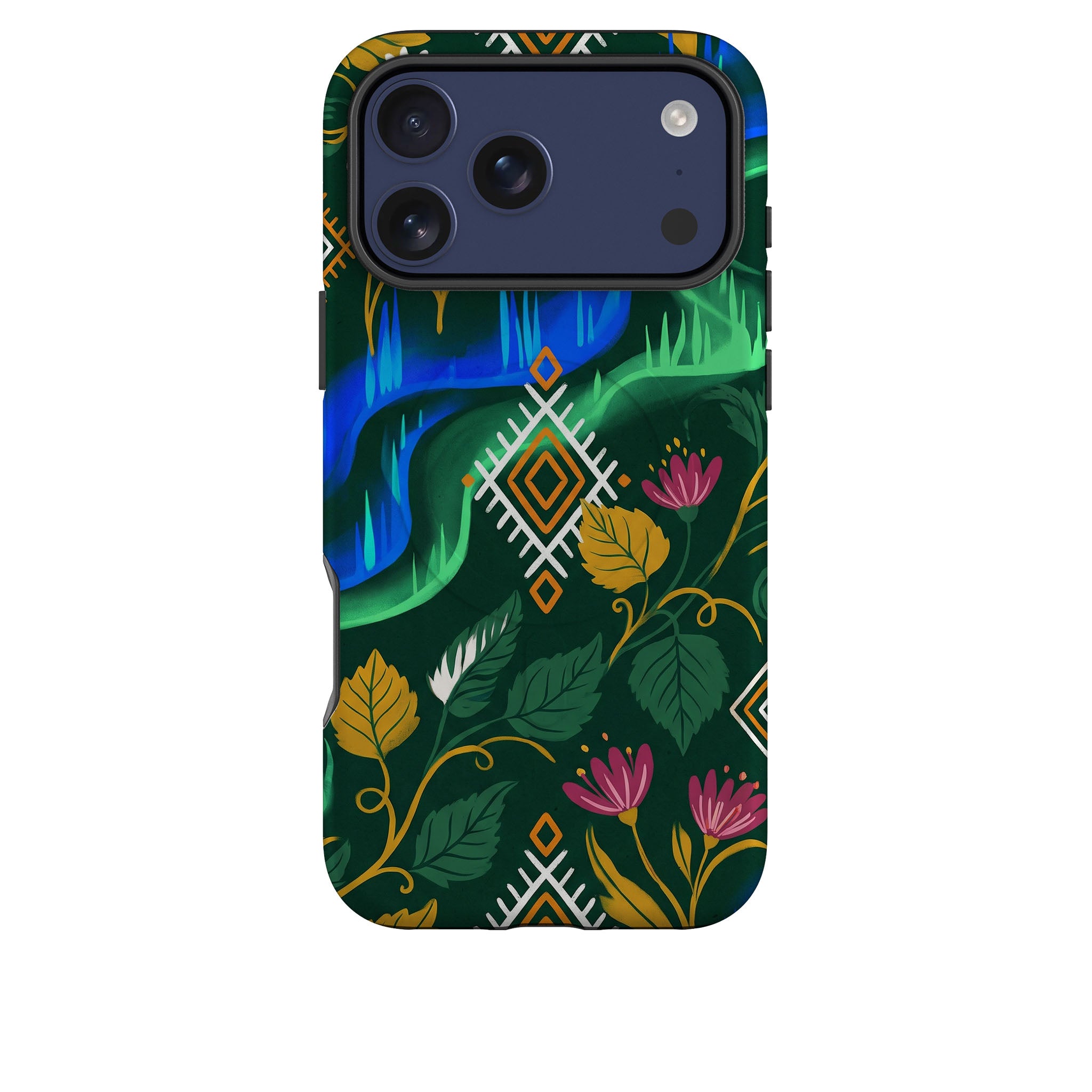 Aurora Birch Bloom by Aino Kallio — Magsafe Tough Case for iPhone — Finnaij