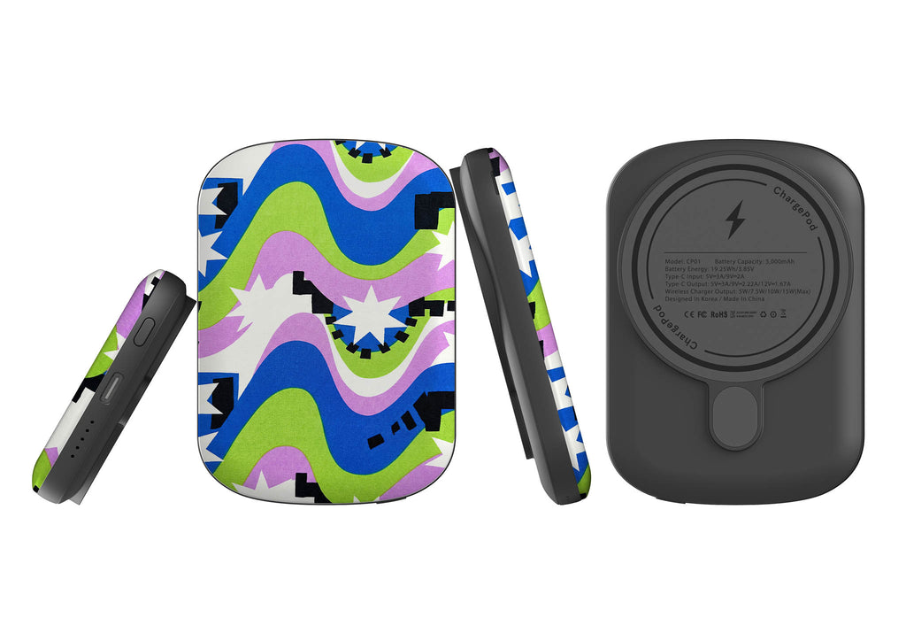Aurora Pop Burst by Salla Niemi — MagSafe CHARGEPOD — Finnaij