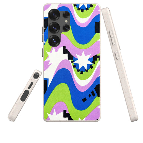 Aurora Pop Burst by Salla Niemi — Samsung Galaxy Bio-degradable Case — Three Quarter — Finnaij