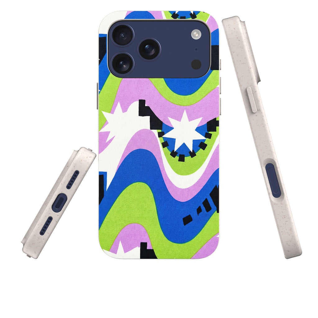 Aurora Pop Burst by Salla Niemi — iPhone Bio-degradable Case — Three Quarter — Finnaij