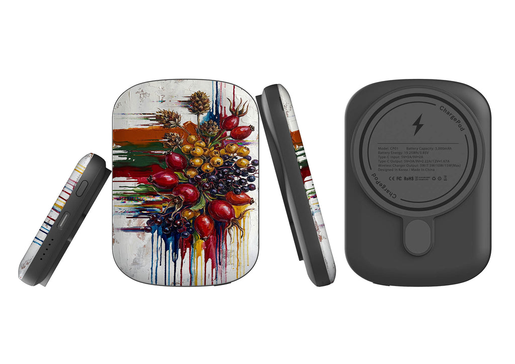 Autumn Berries and Botanicals by Frida Lövström — MagSafe CHARGEPOD — Finnaij