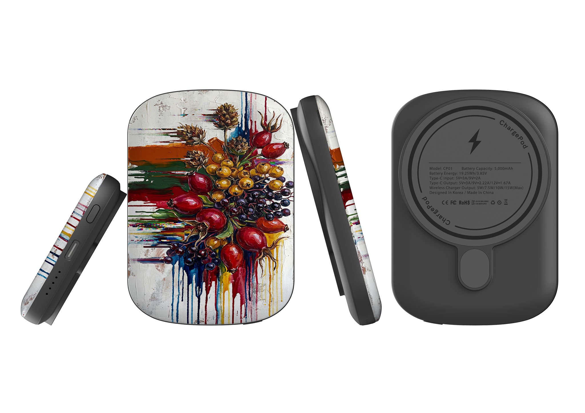 Autumn Berries and Botanicals by Frida Lövström — MagSafe CHARGEPOD — Finnaij