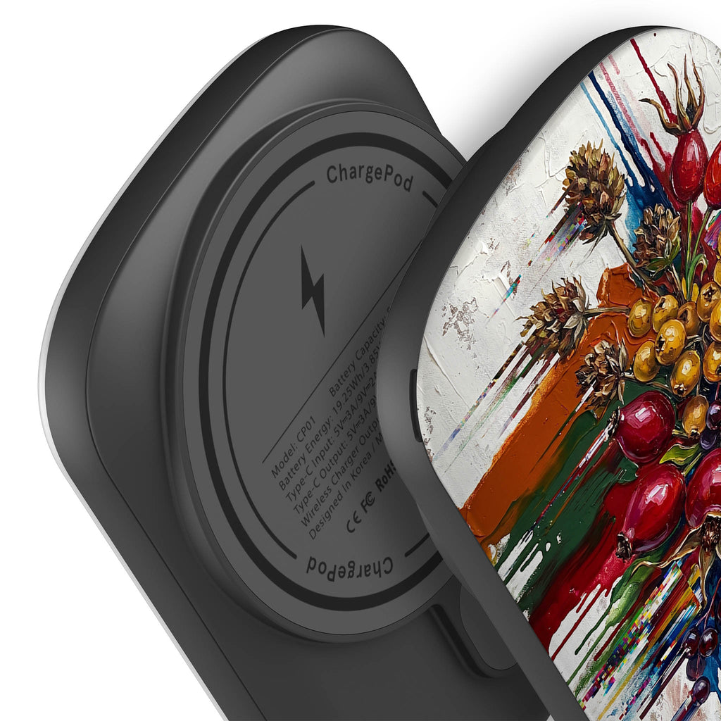 Autumn Berries and Botanicals by Frida Lövström — MagSafe CHARGEPOD — Finnaij