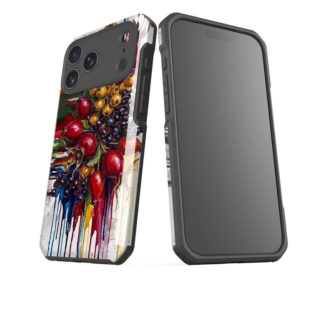 Autumn Berries and Botanicals by Frida Lövström — Impact Armour MagSafe Case for iPhone — Finnaij