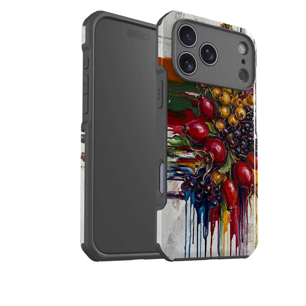 Autumn Berries and Botanicals by Frida Lövström — Impact Armour MagSafe Case for iPhone — Finnaij